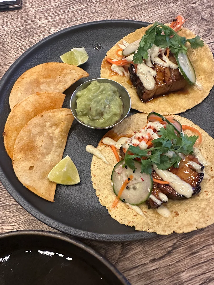 Guajillo BBO Mushroom Tacos, Oliver & Bonacini Café Grill, Blue Mountain