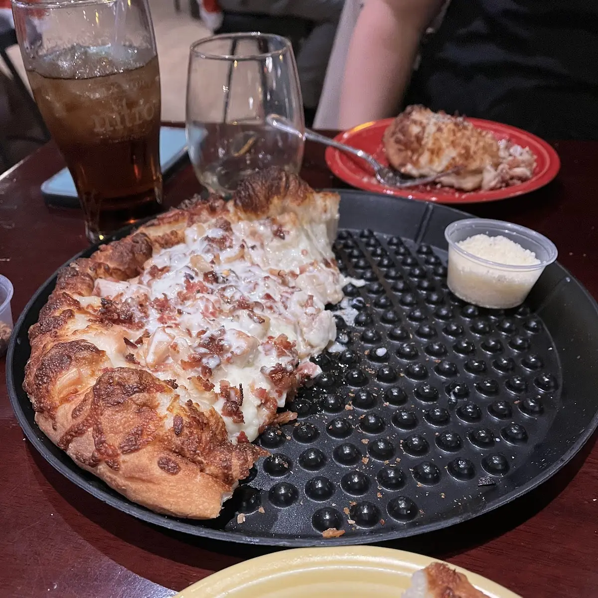 Chicken Bacon Alfredo Pizza