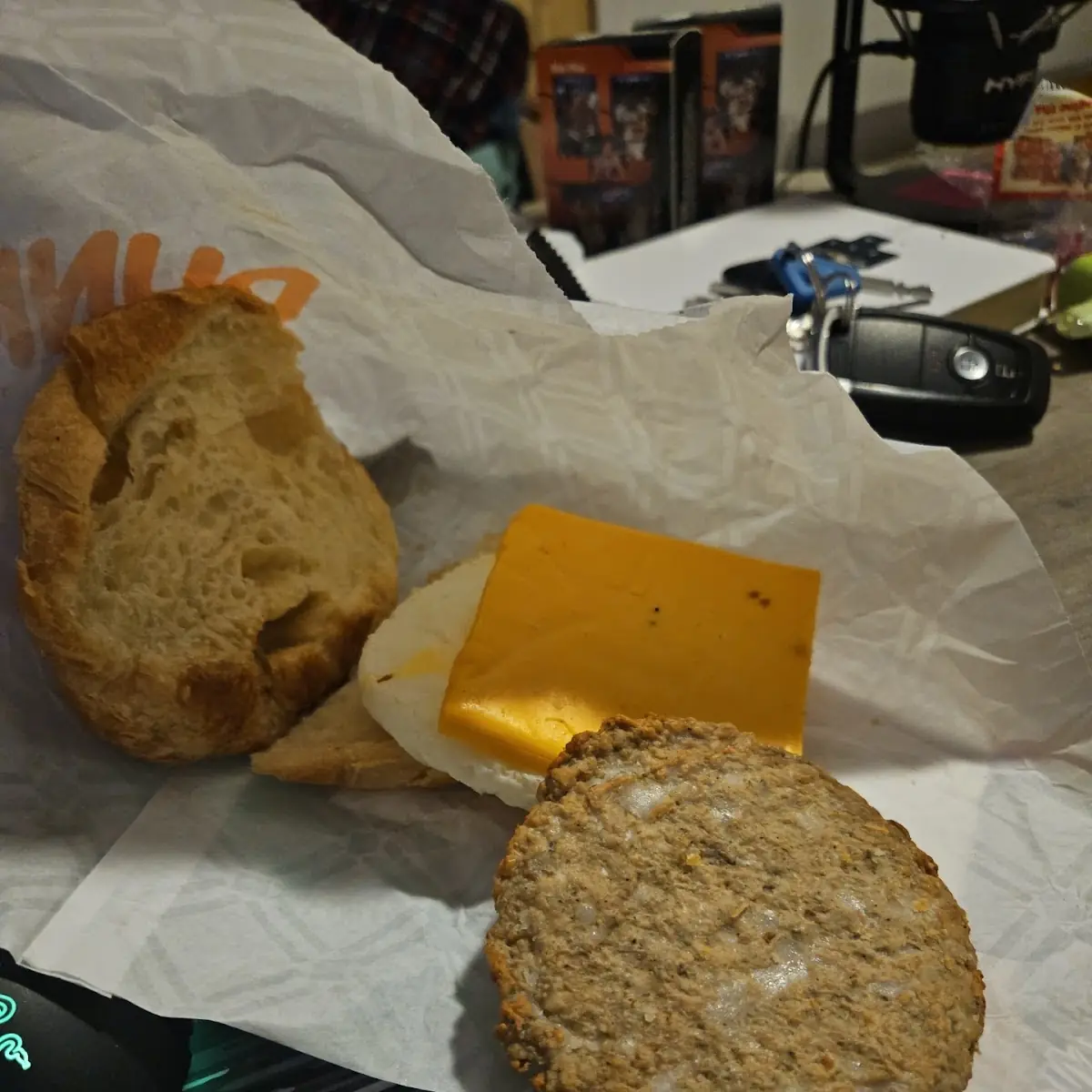Sausage Egg and Cheese Croissant