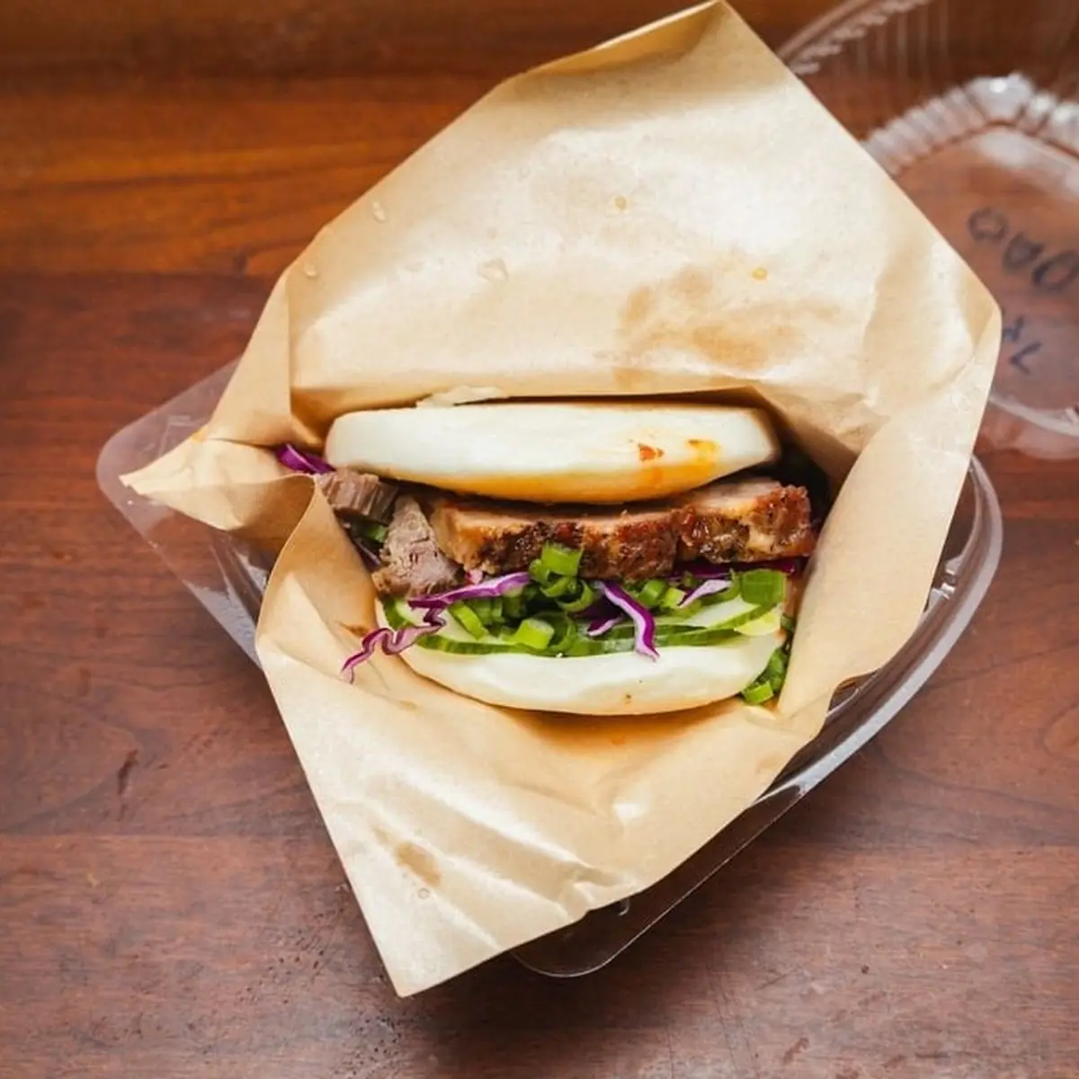 Steamed Bun Pork Belly Slaw