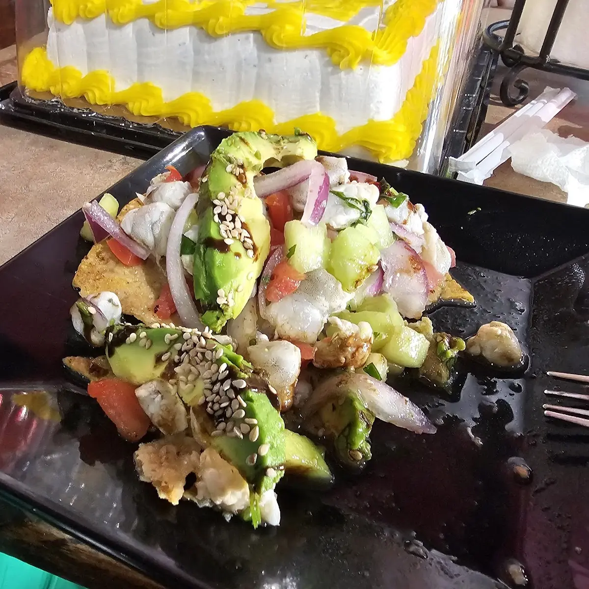 Fish Ceviche Tostada