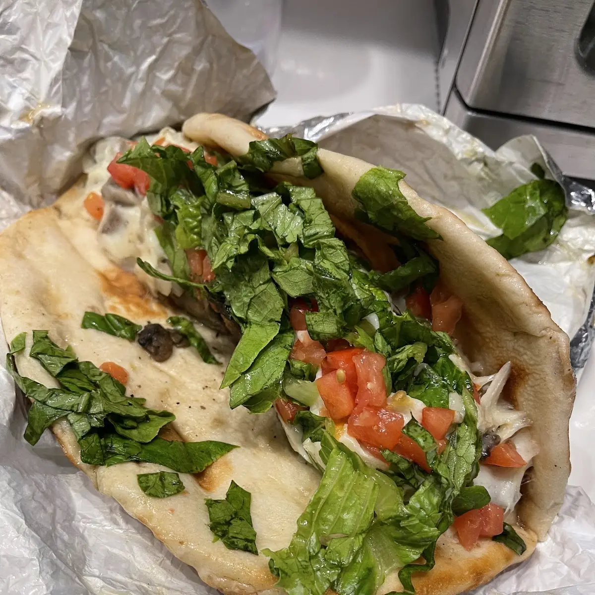 Philly Cheesesteak Pita