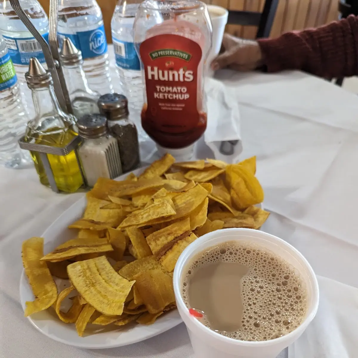 Plantain Chips and Coffee