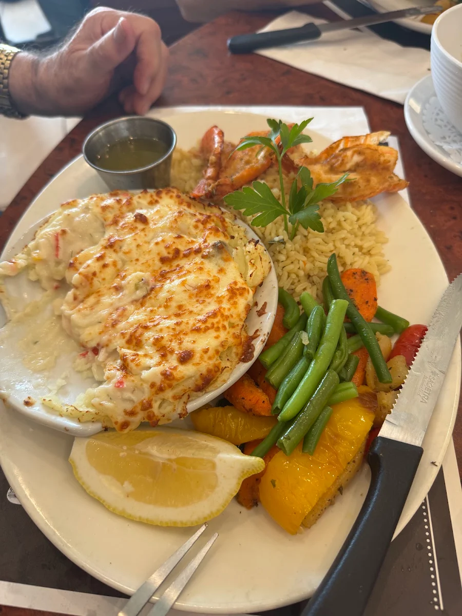 Coquille Saint-Jacques Et Crevettes