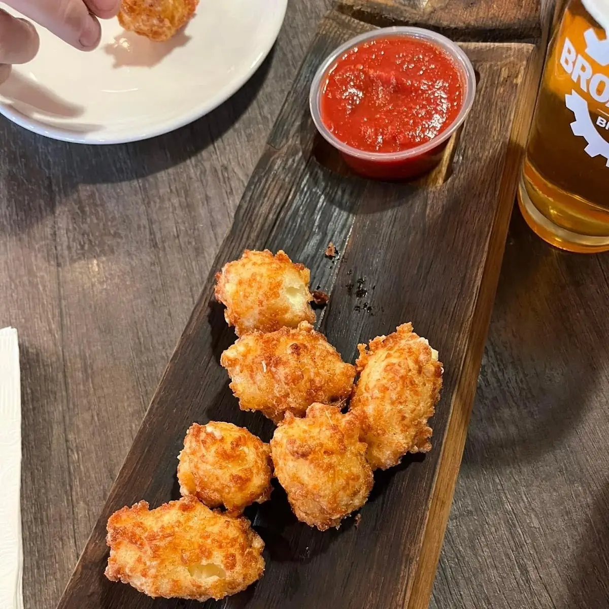 Deep Fried Cheese Curds, Bricks & Barley