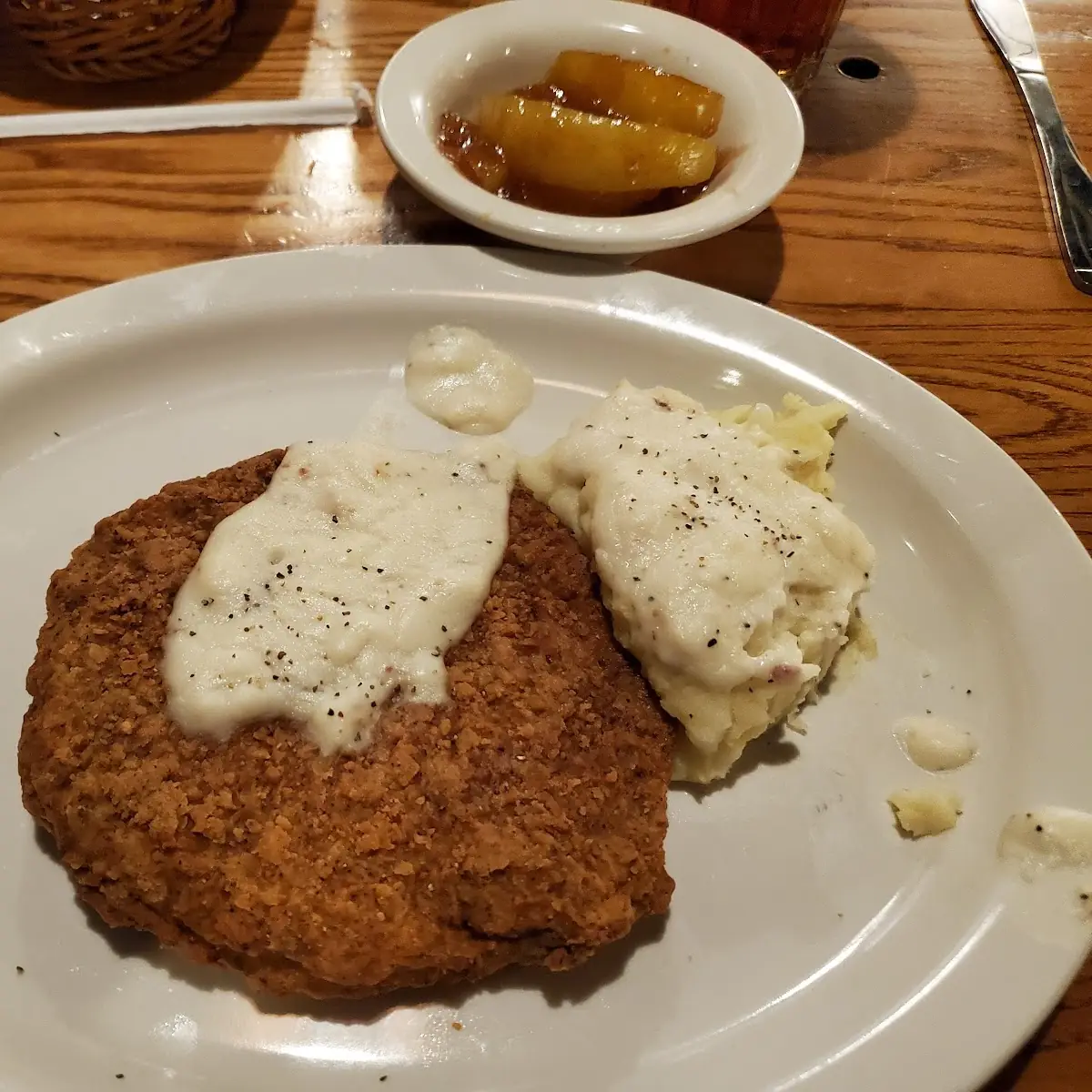 Country Fried Steak and Mashed Potatoes