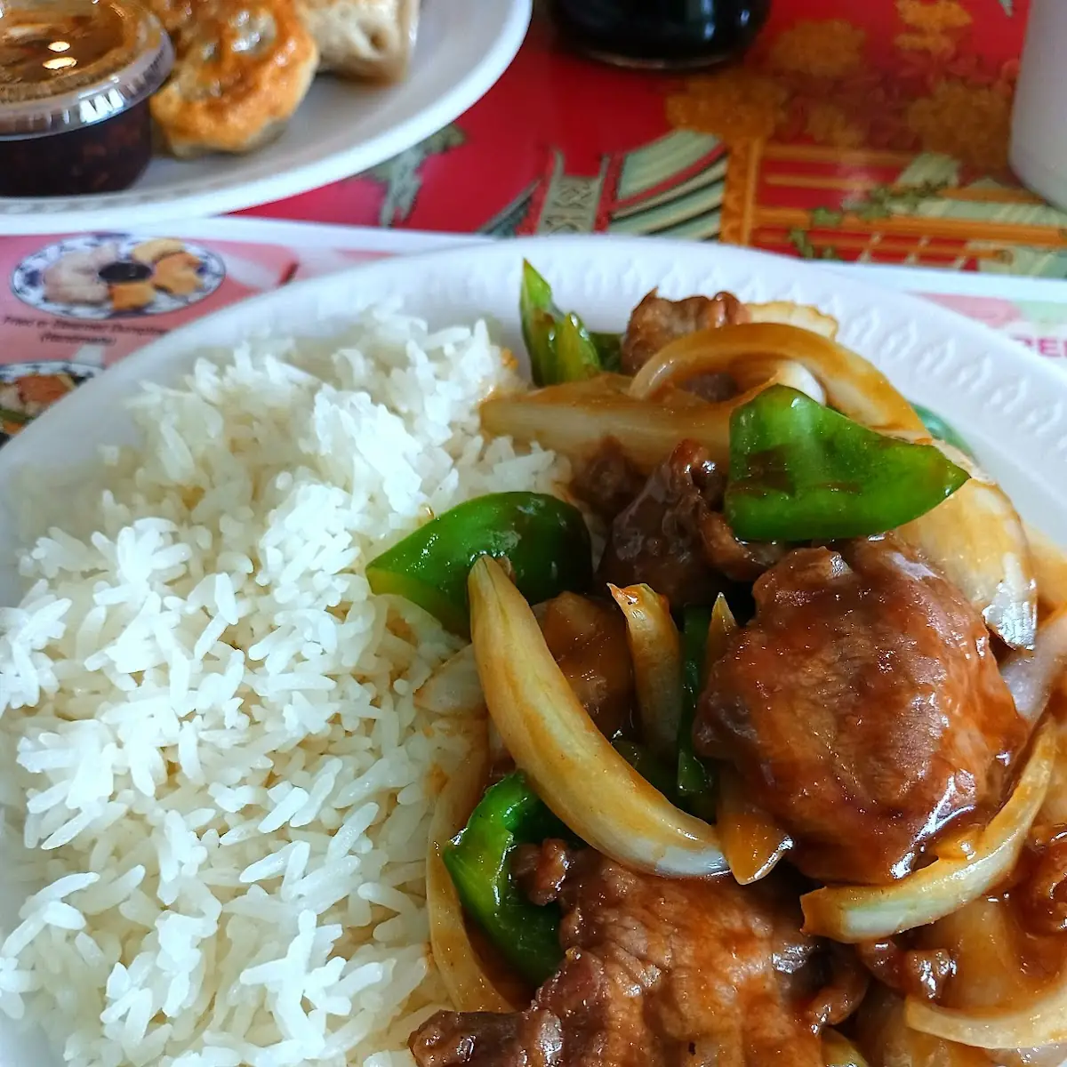 Pepper Steak w Onion Light Sauce