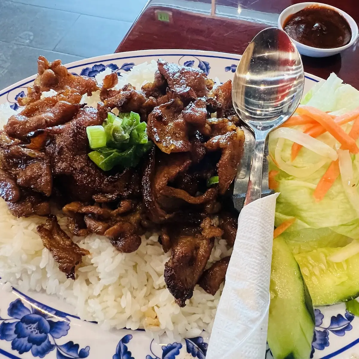 Pork BBQ over Rice