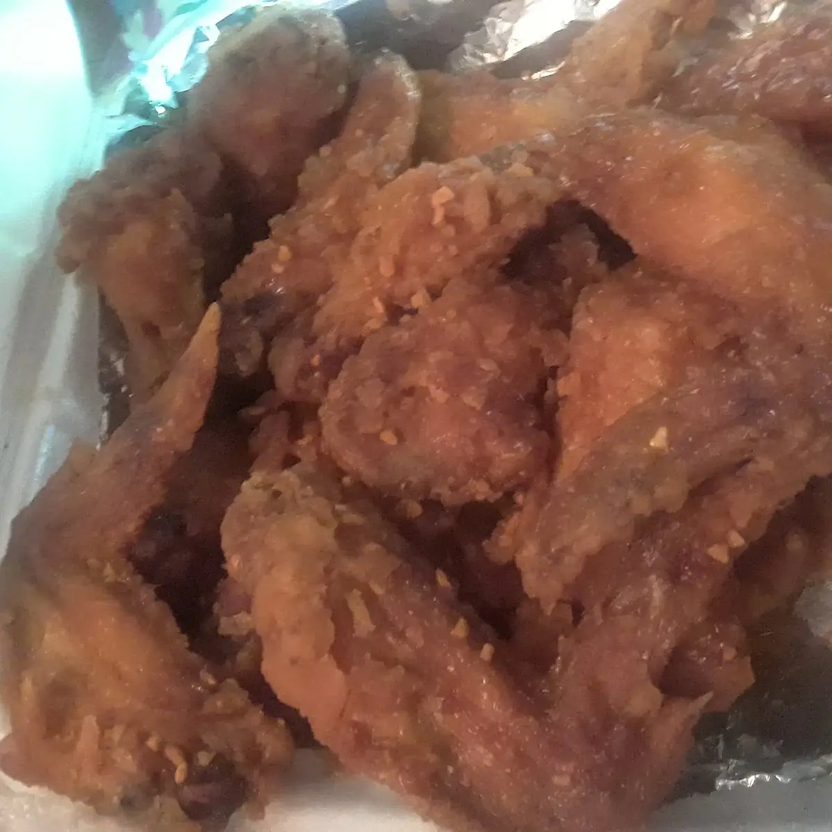 Days Old Honey Garlic Chicken Wings