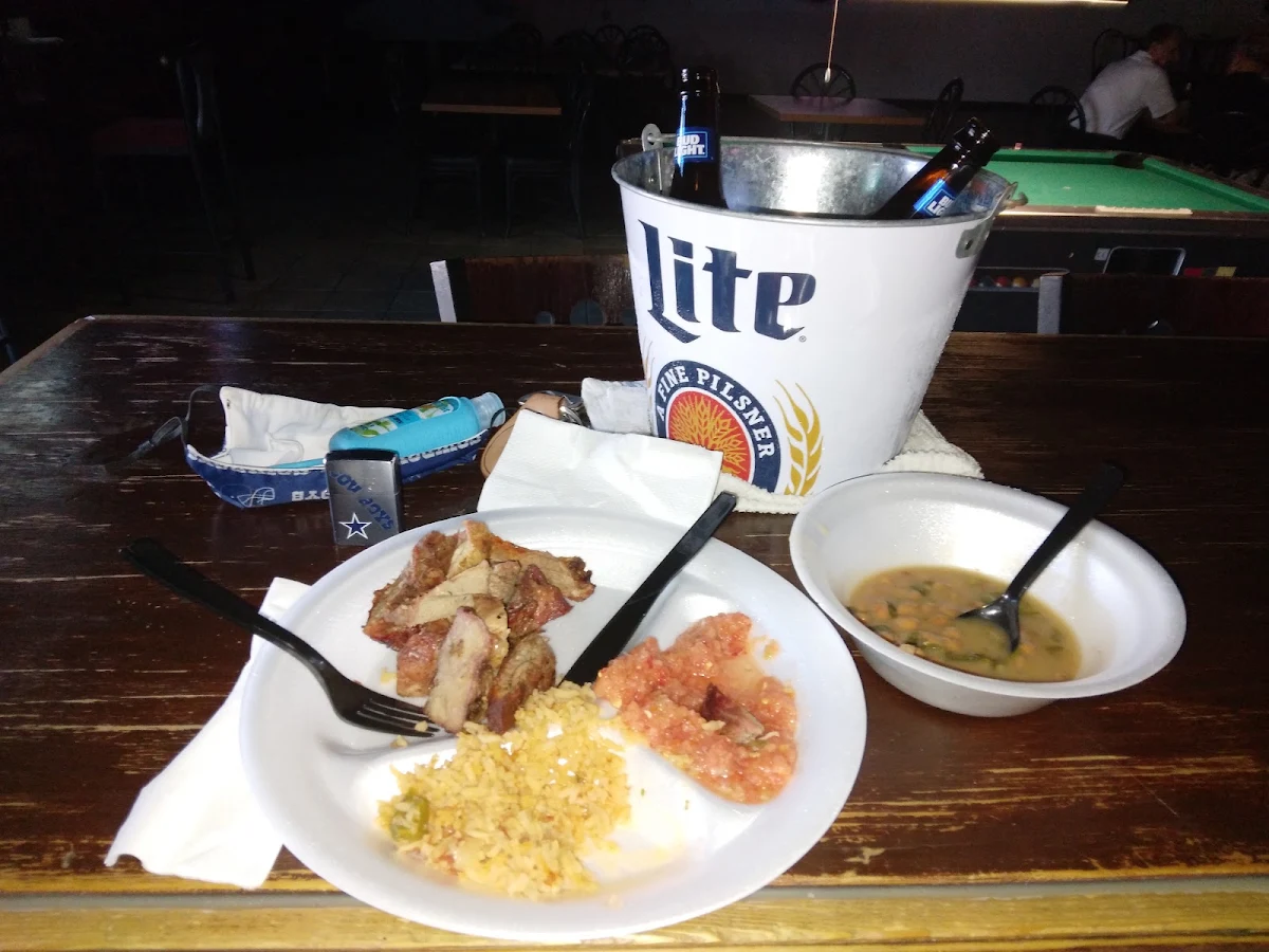Barbecue Chicken Rice and Boracho Beans