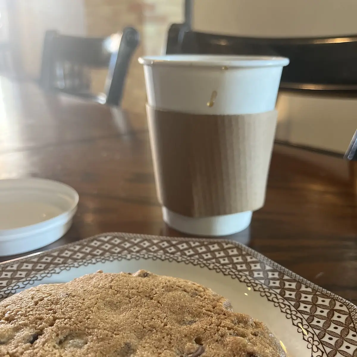 Chocolate Chip Cookie with Coffee