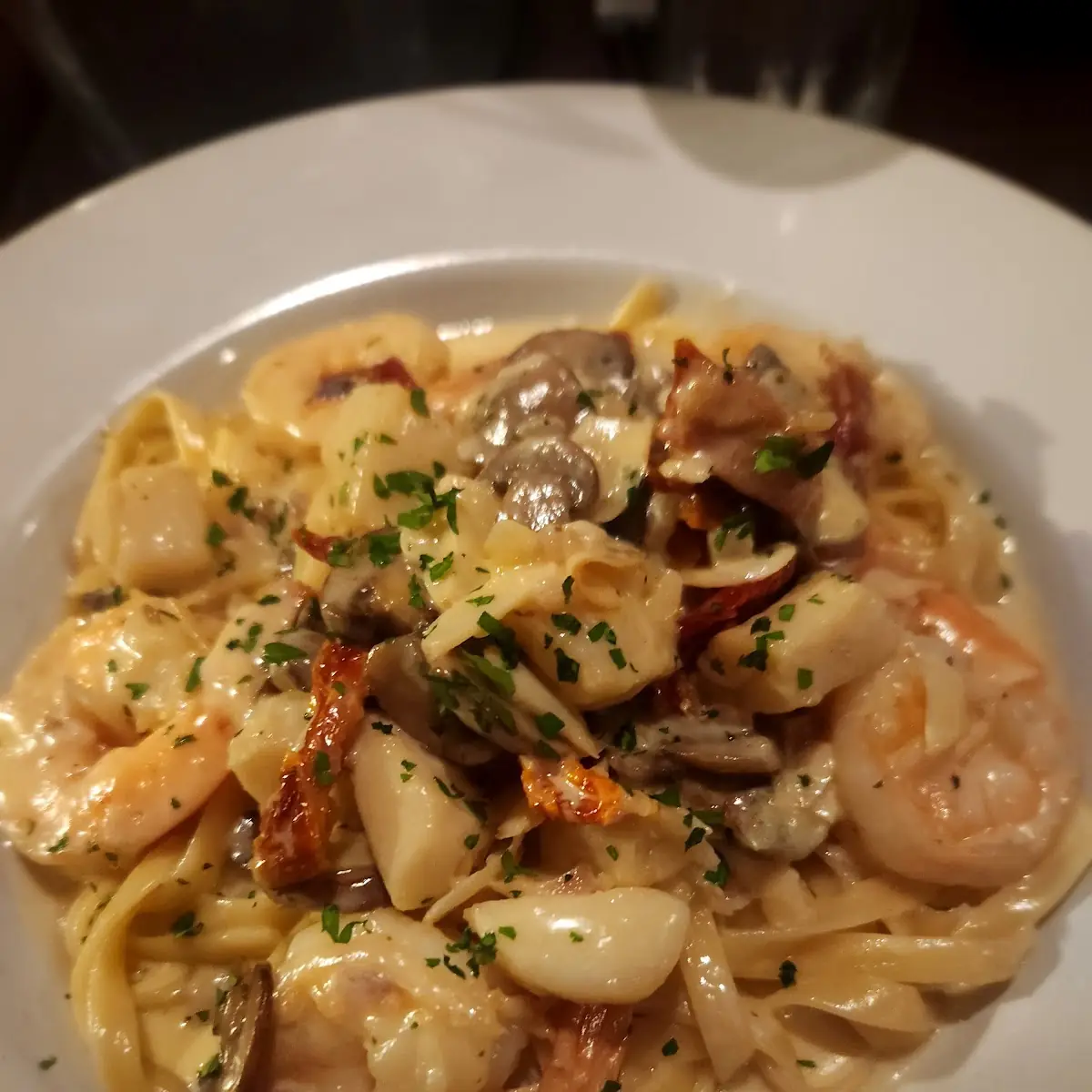 Seafood Fettuccine Alfredo