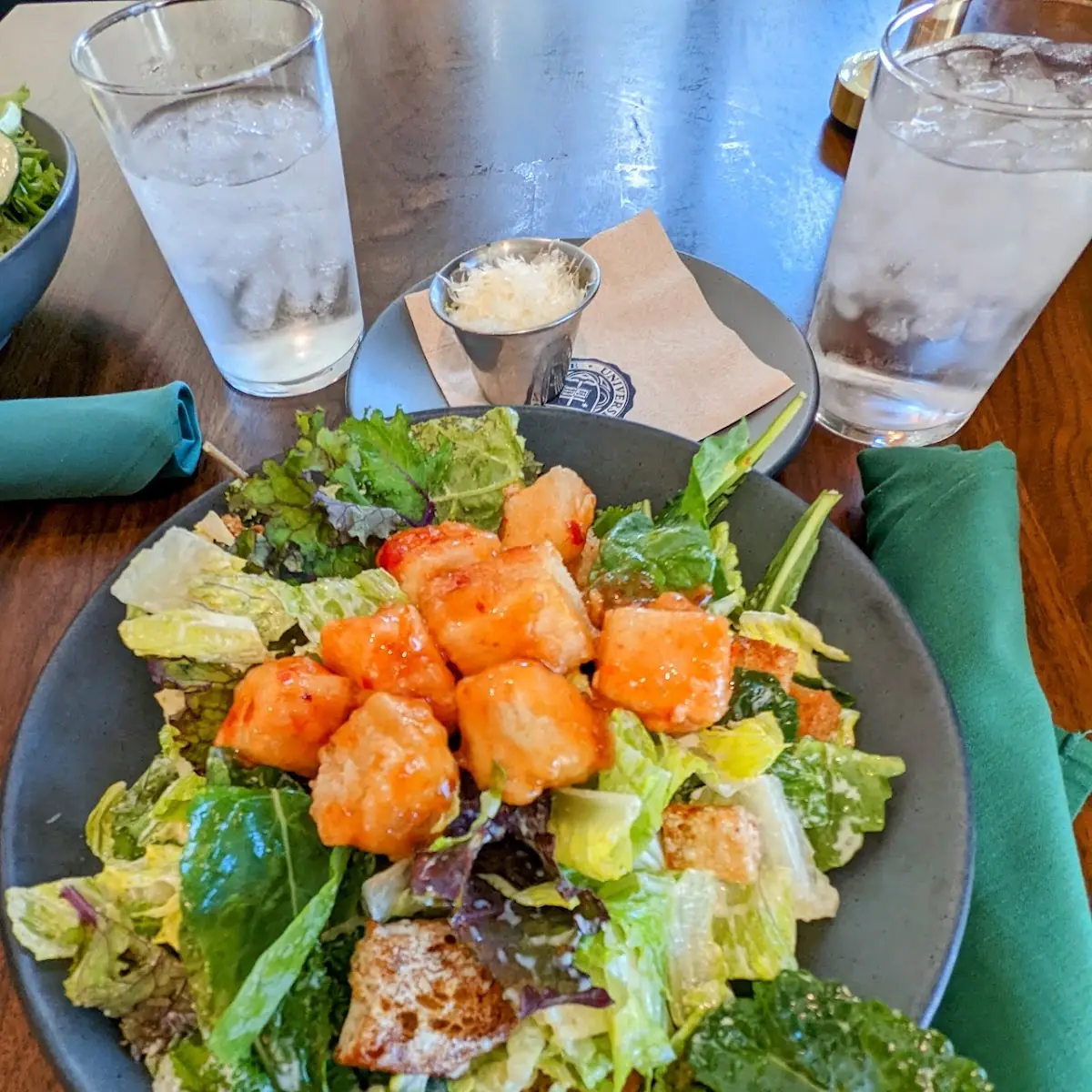 Kale Caesar Salad with Tofu