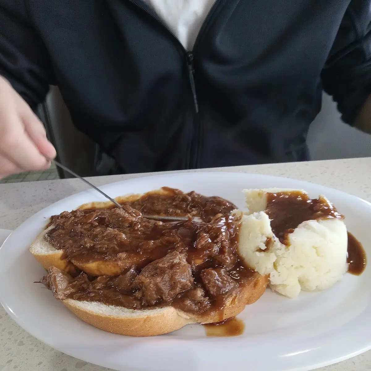 Open Faced Roast Beef