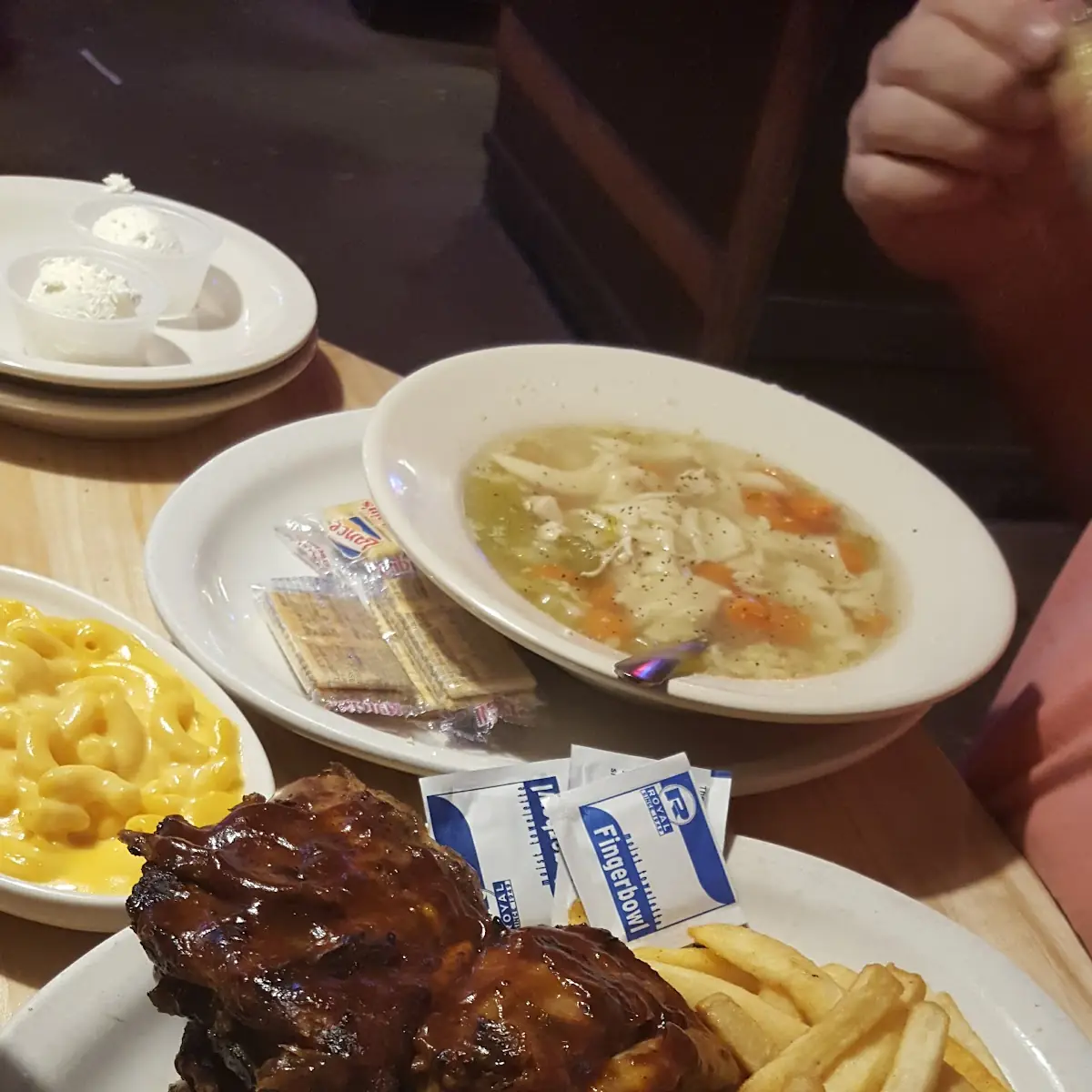 Steak and Chicken Noodle Soup