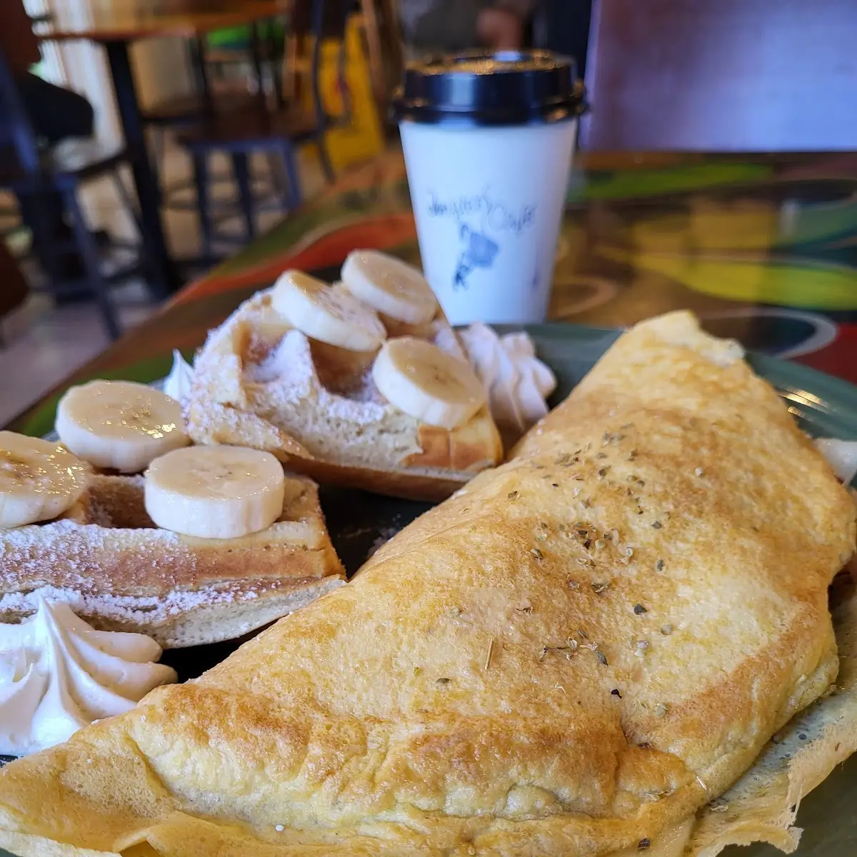 Tiger Ommelette with Waffle Combo