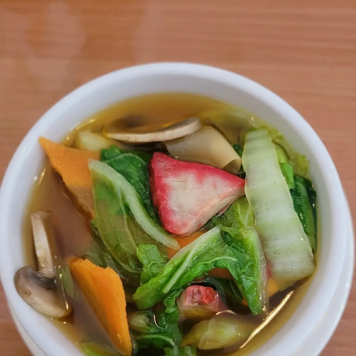Bean Curd with Vegetable Soup