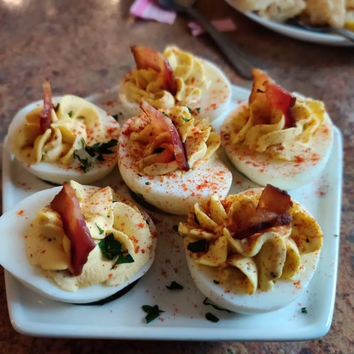 Deviled Eggs with Bacon