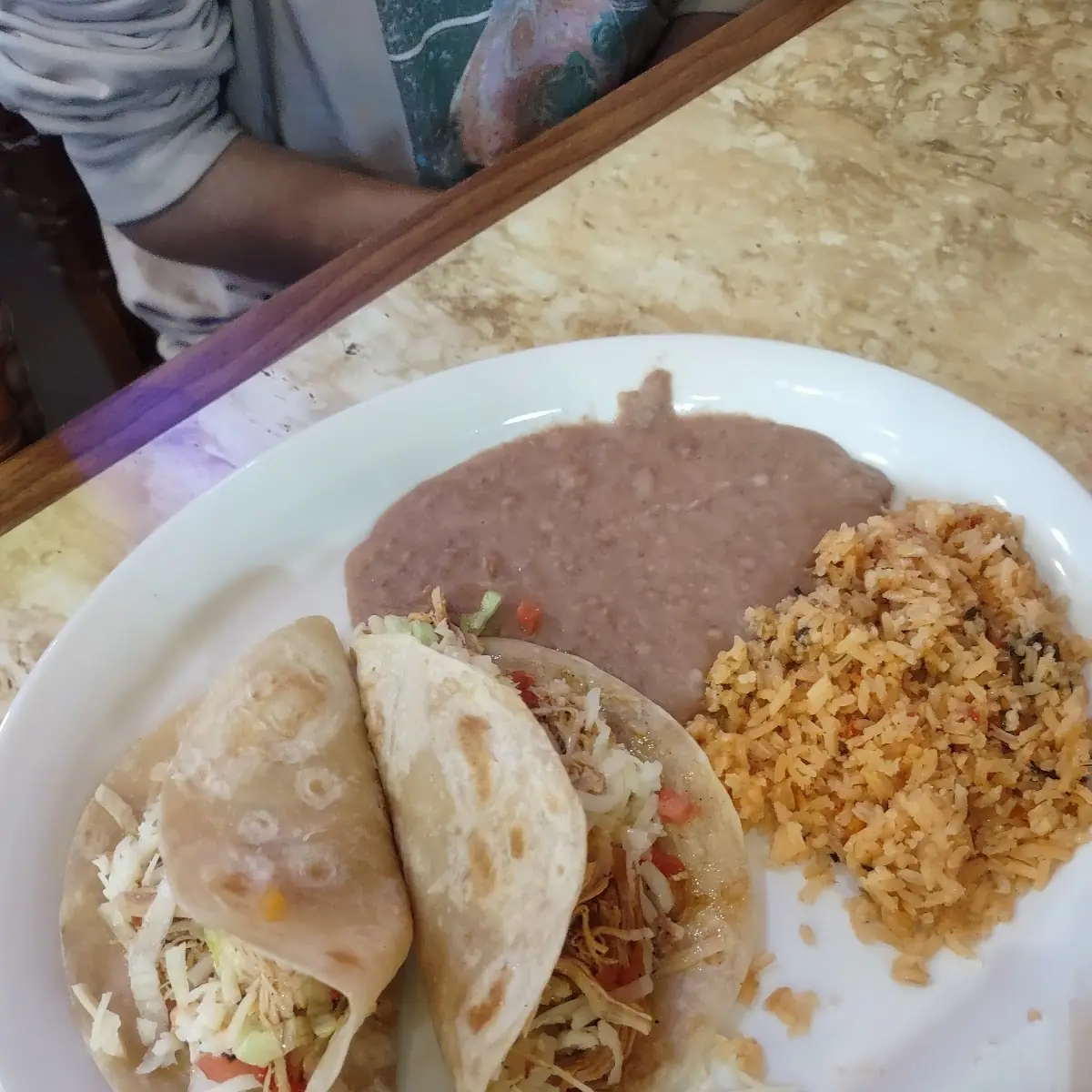 Soft Chicken Taco Plate