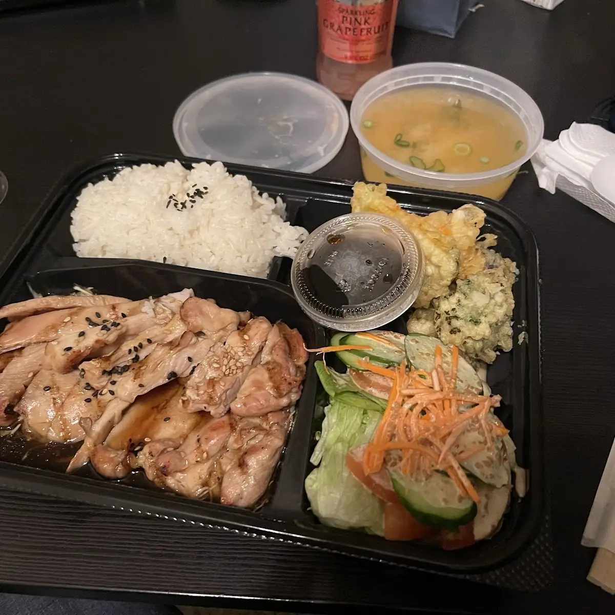 Teriyaki Bento Box with Tempura Veggies
