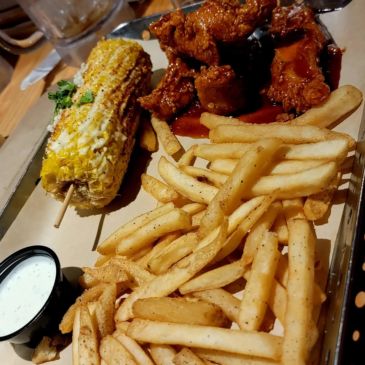 Chicken and Street Corn