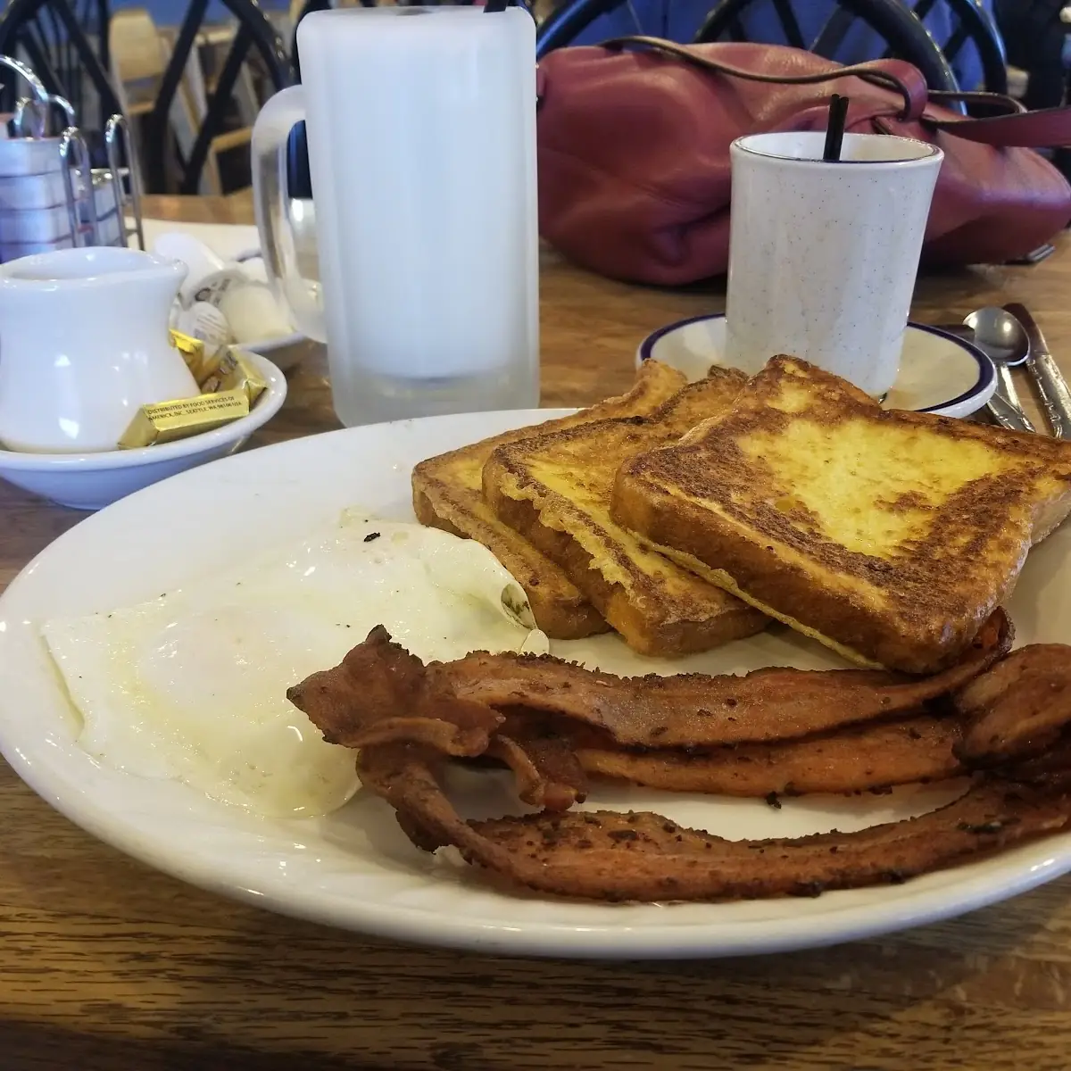 French Toast 2 Eggs Pepper Bacon