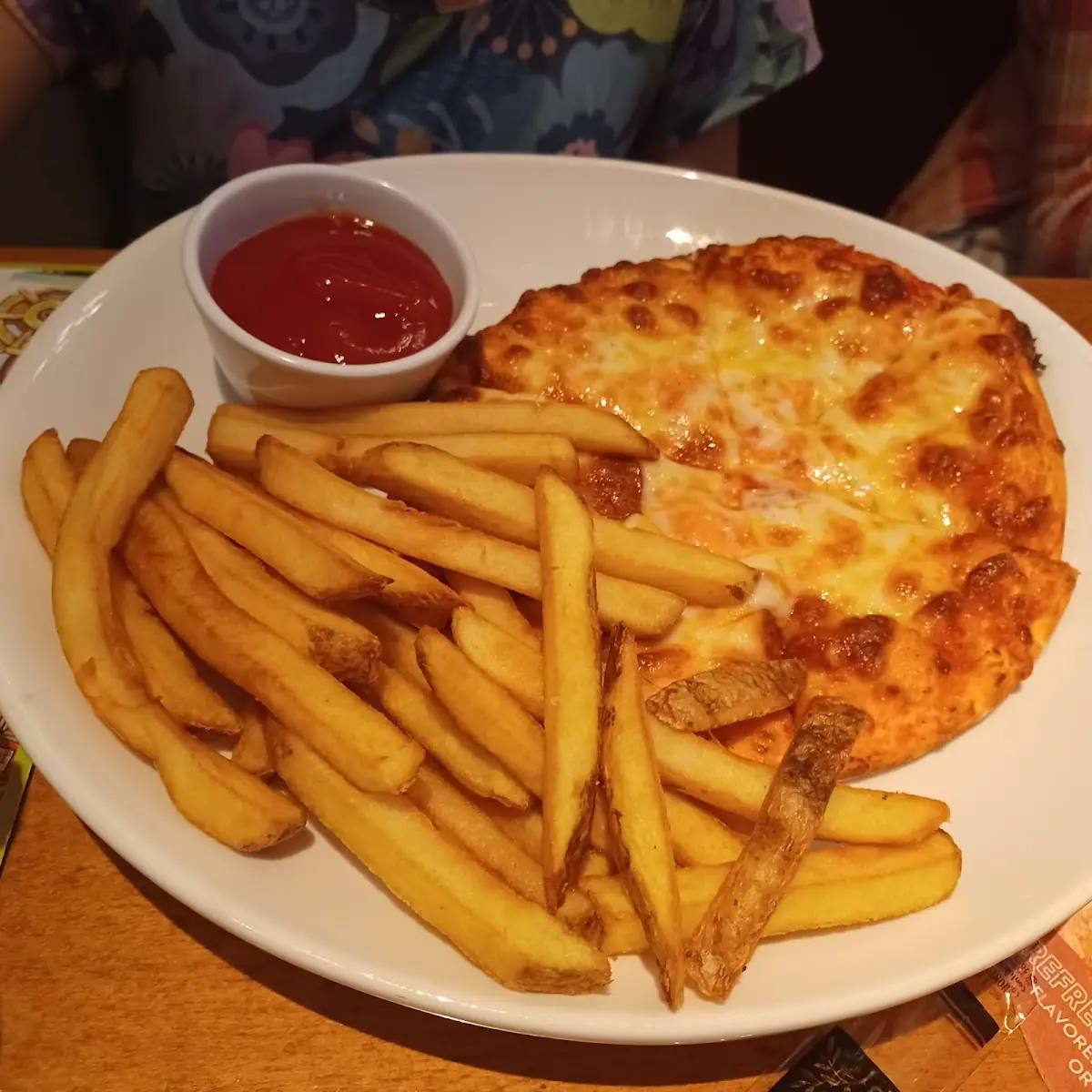 Cheese Pizza & Fries