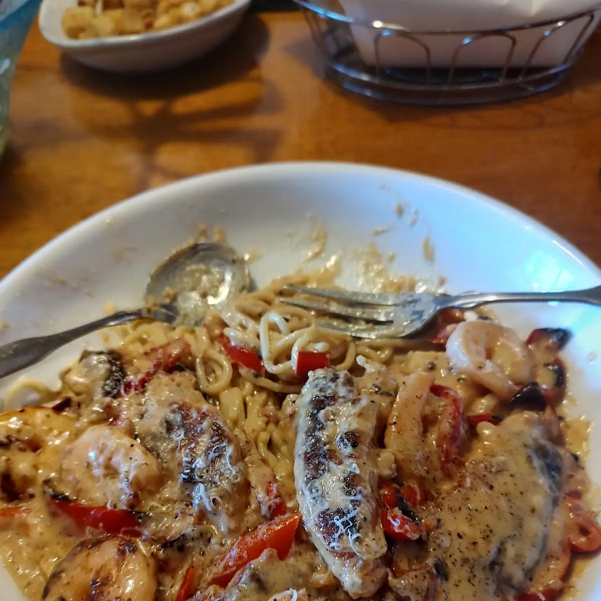 Chicken & Shrimp Carbonara