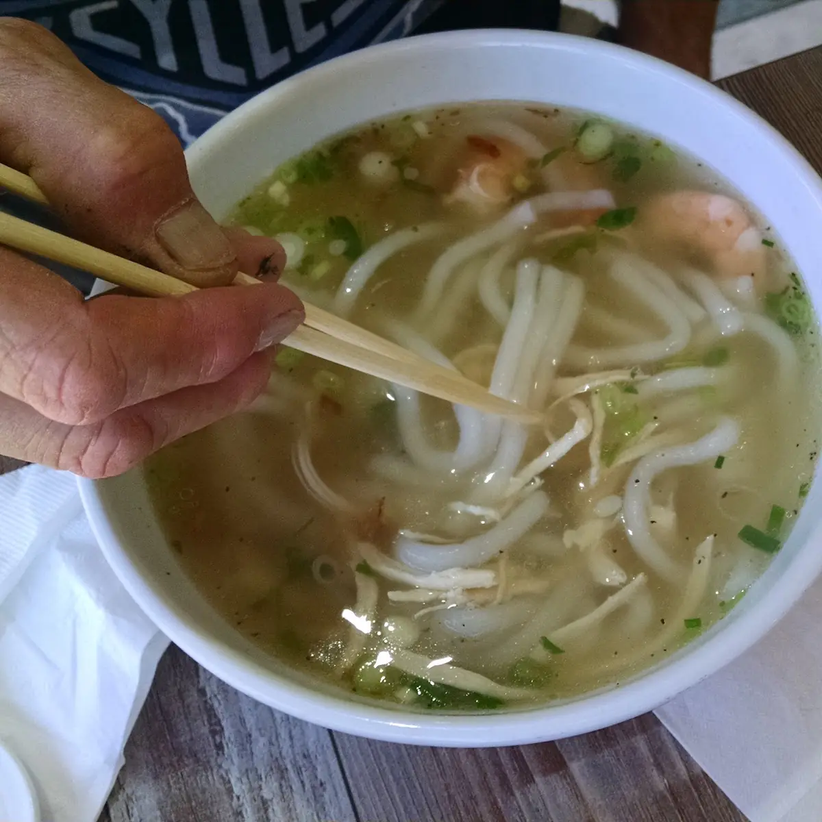 Rice Noodle Soup With