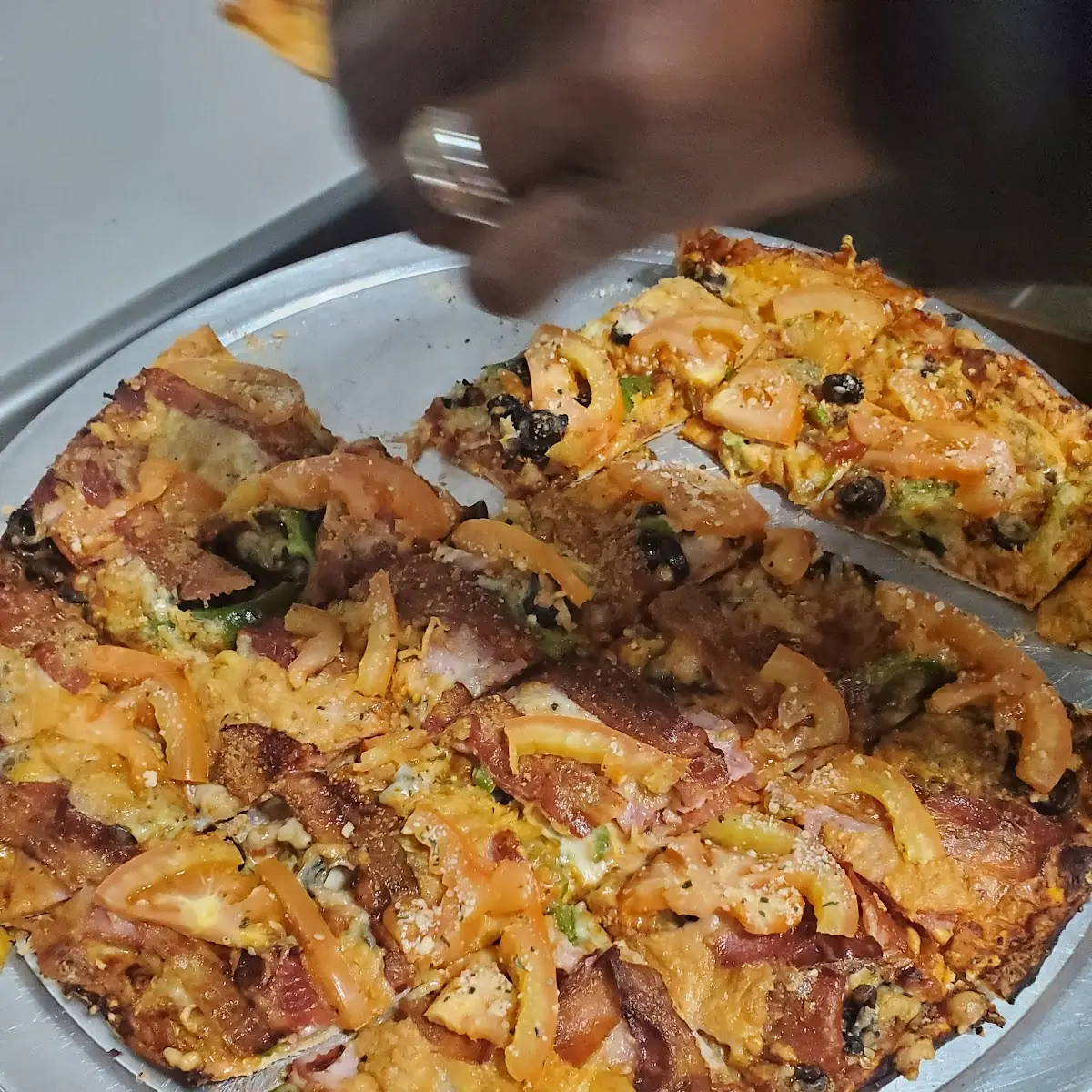Vegetable and Meat Lovers Pizza