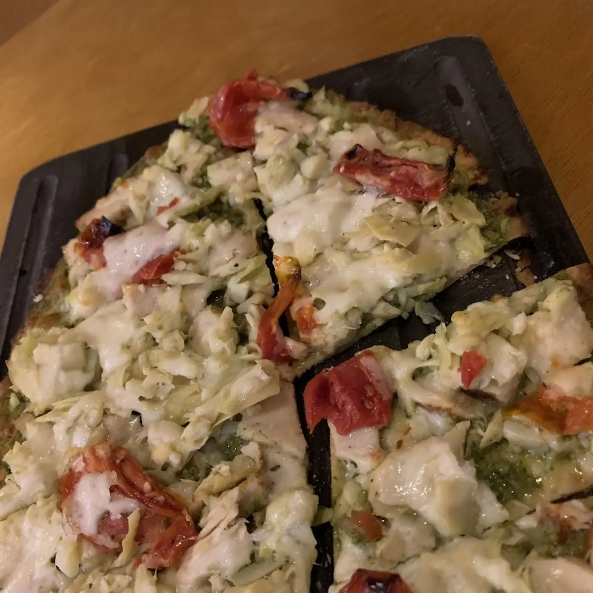 Cheesy Mediterranean Artichoke Pizza