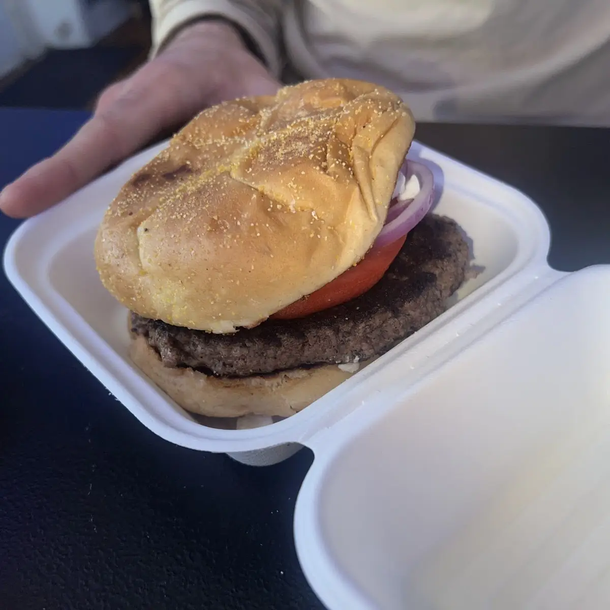 Burger, Egg & Cheese Bagel