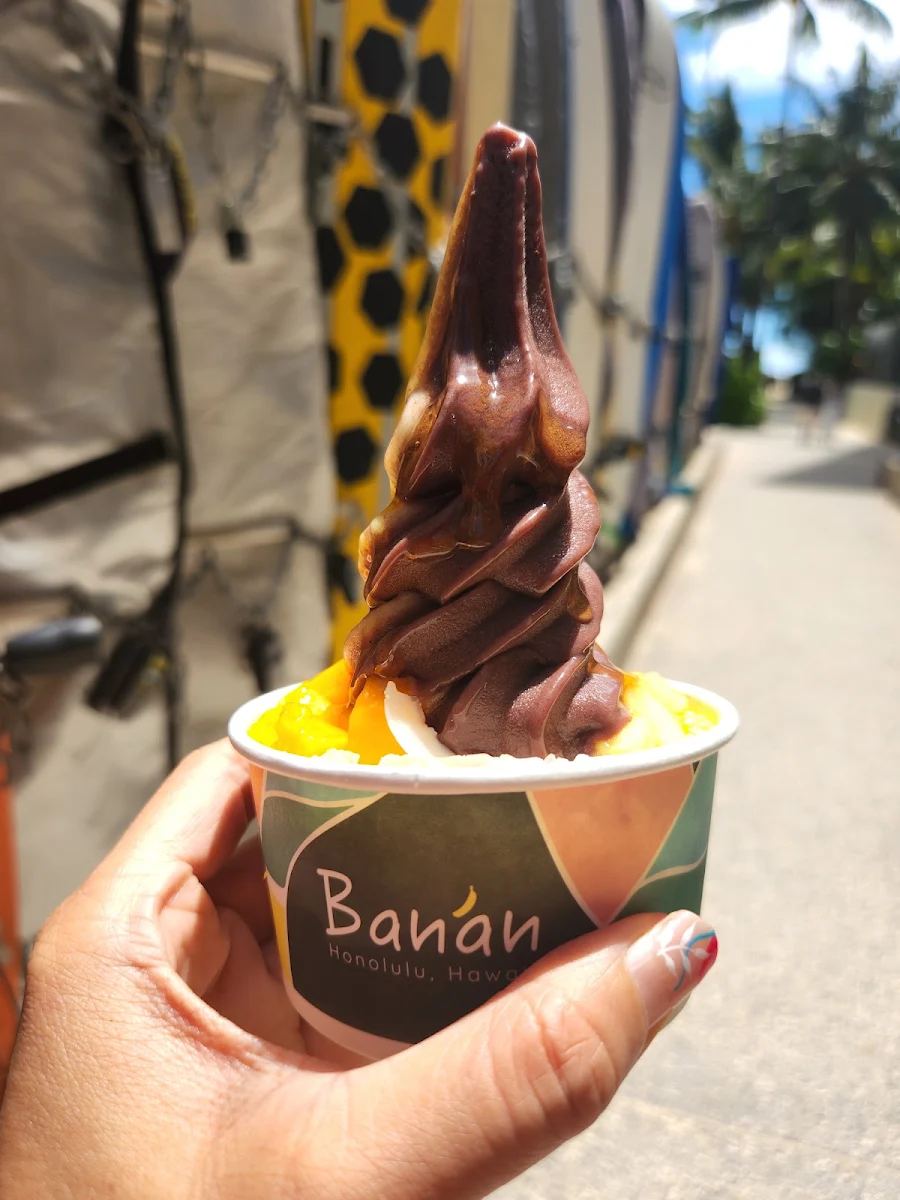 Banana Soft Serve with Toppings