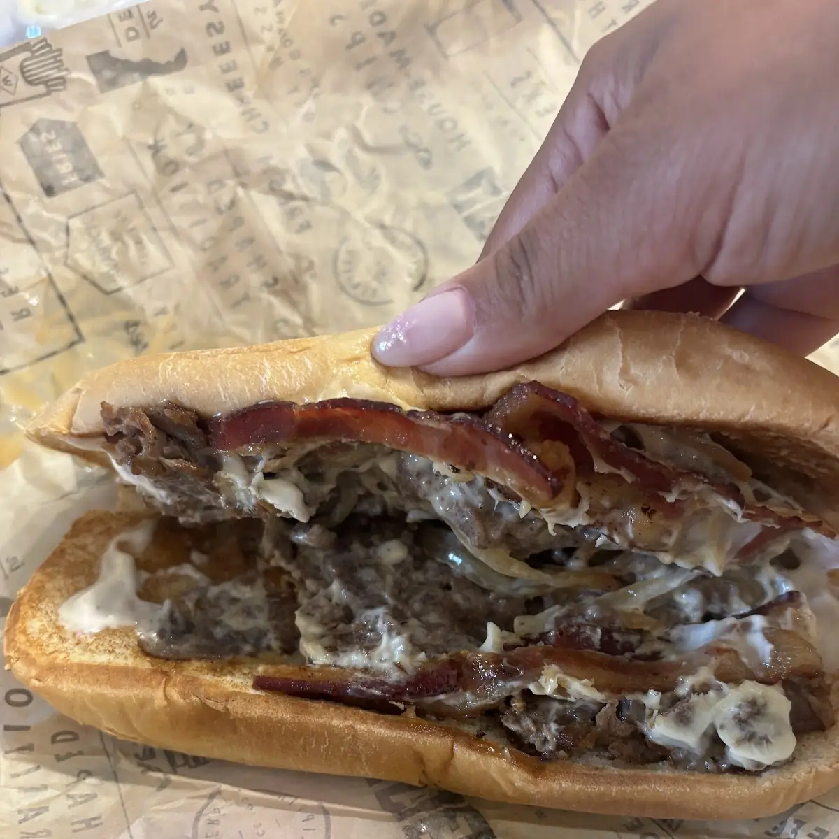 Cheesy Bacon Ranch Cheesesteak