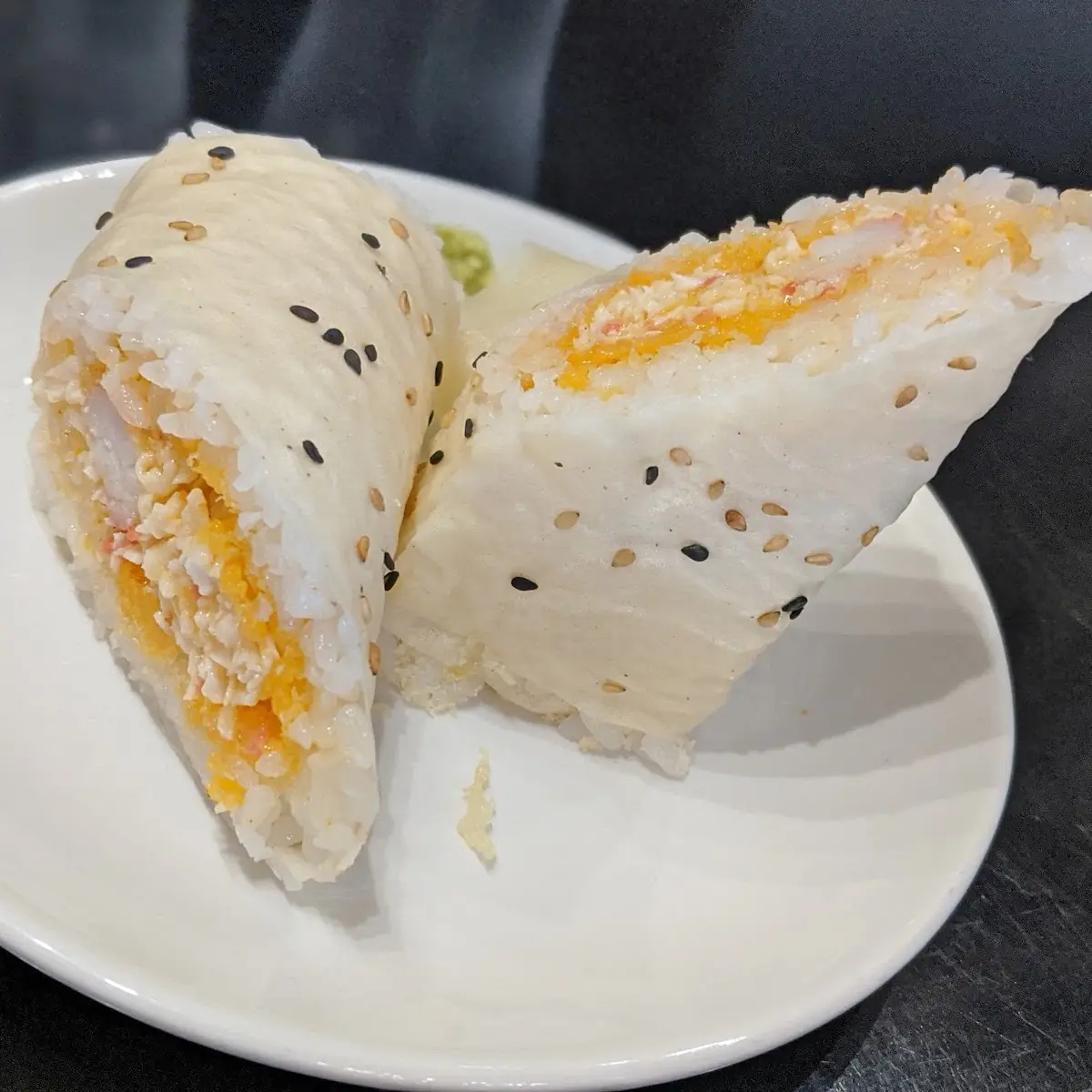 Baked Snow Crab Handroll