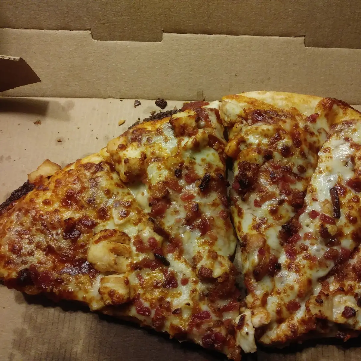 Chicken Bacon with BBQ Sauce