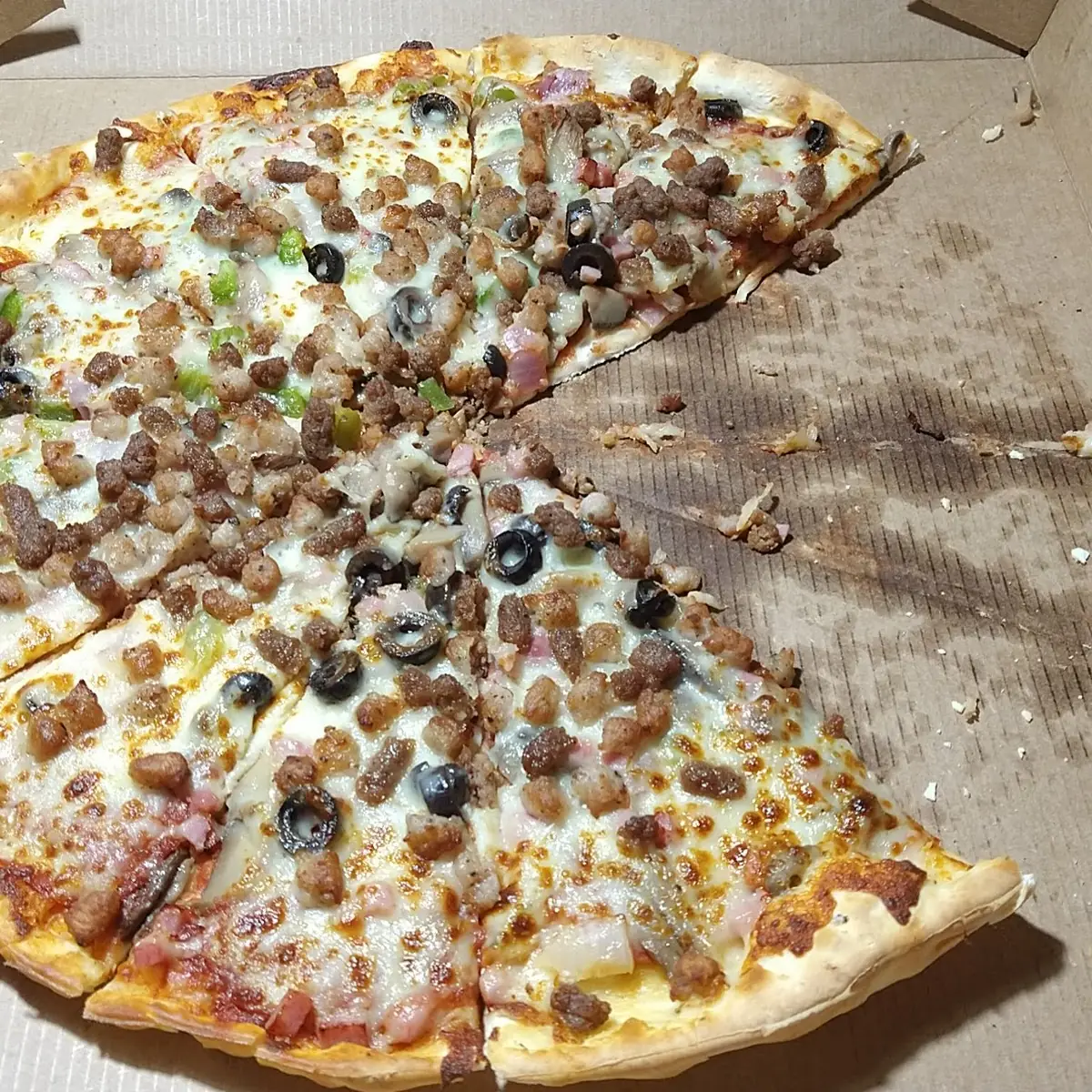Thin Crust Supreme Pizza