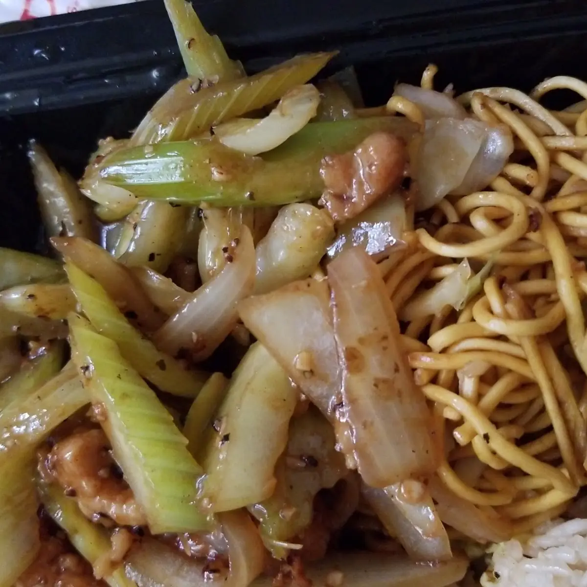 String Beans Chicken Chow Mein Noodles