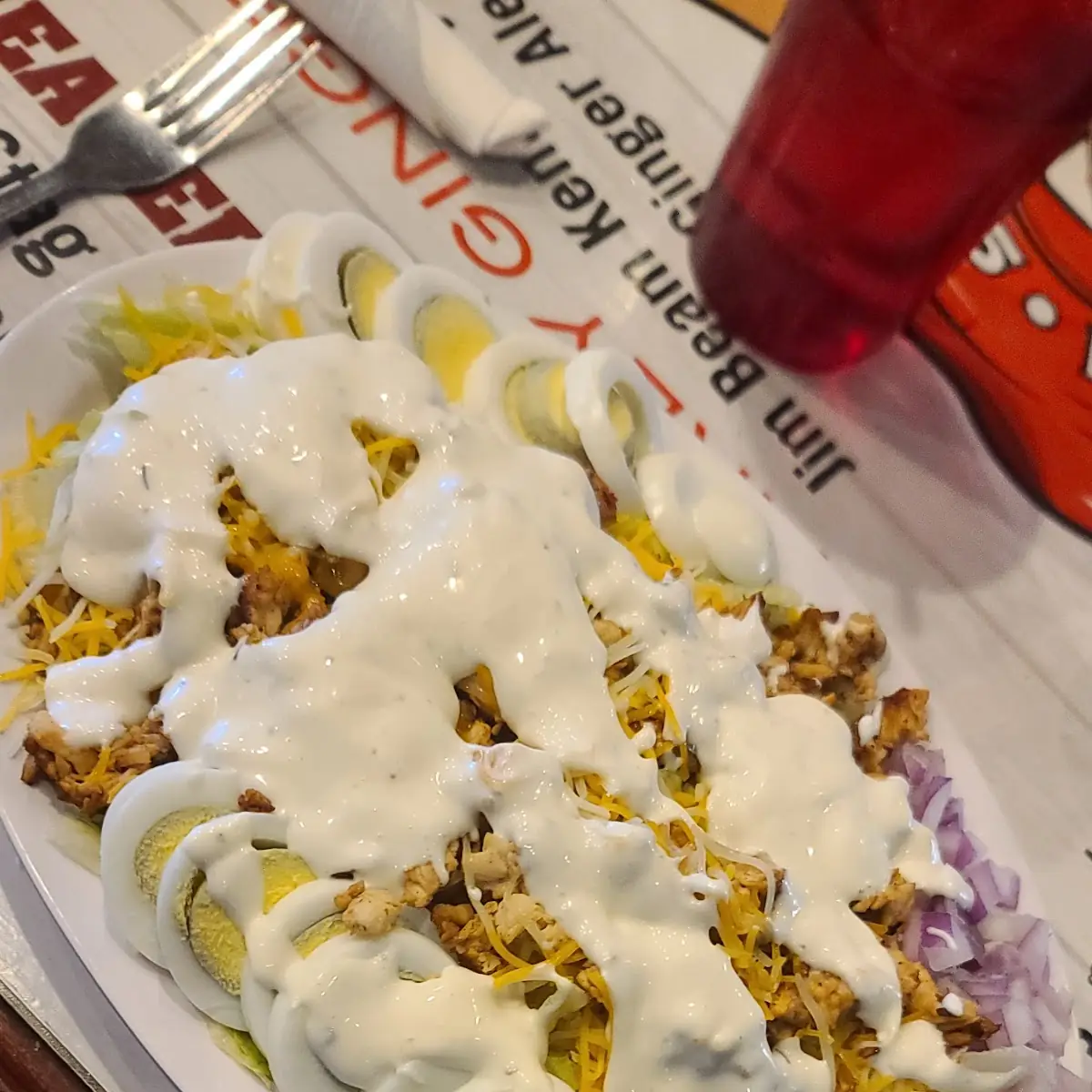 Ham Egg and Cheese Salad