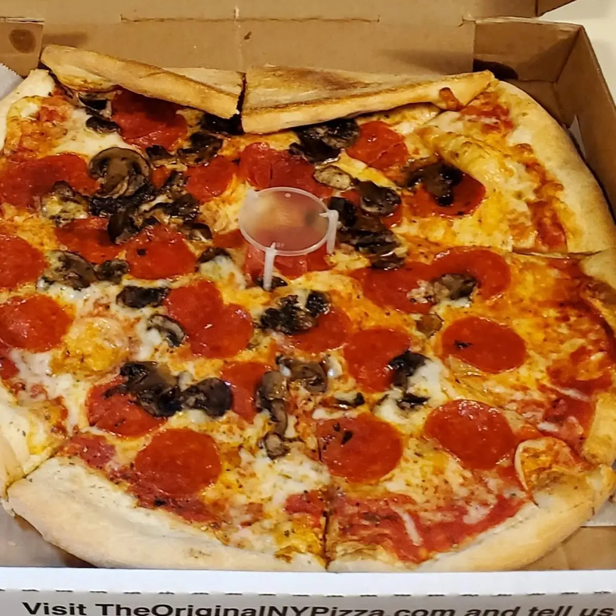 Pepperoni and Mushroom Pizza