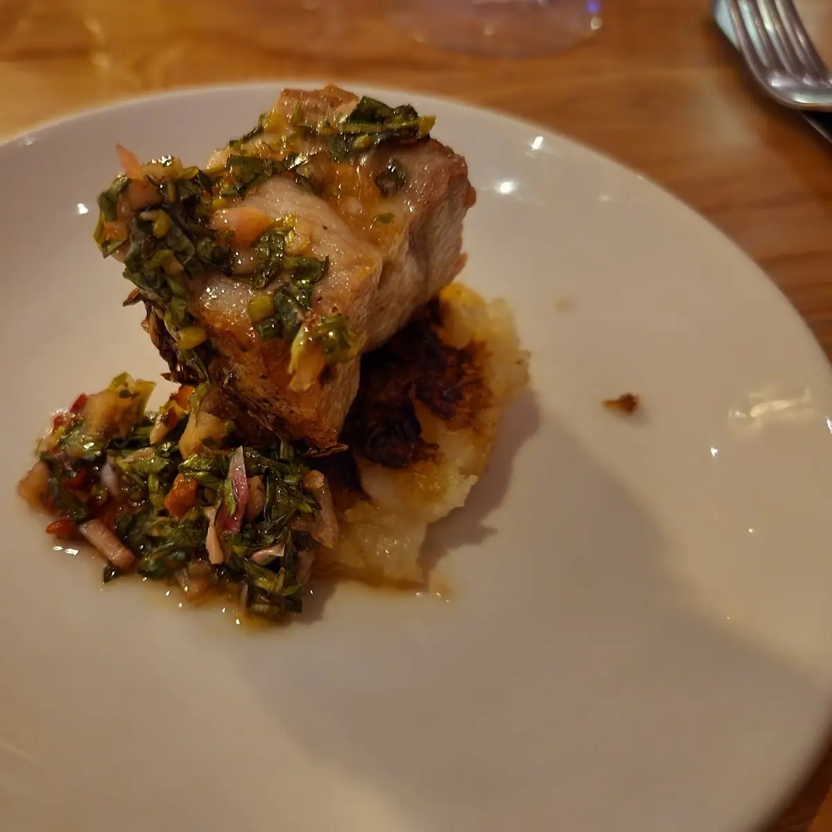 Pork Belly with Chimichurri