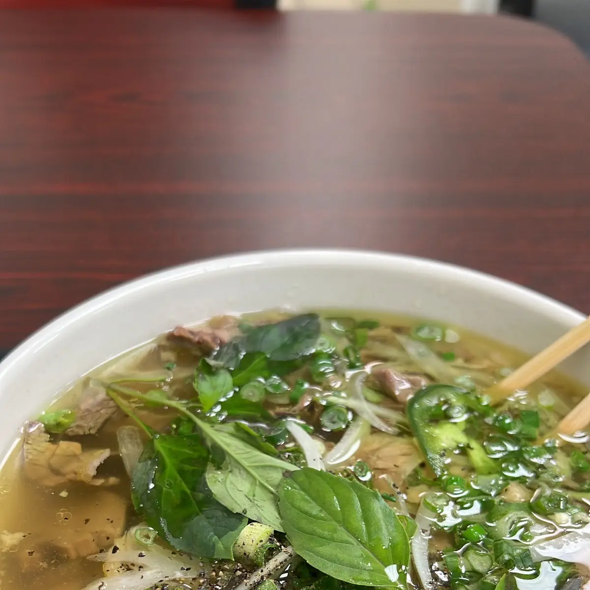 Rare Steak Brisket Noodle Soup