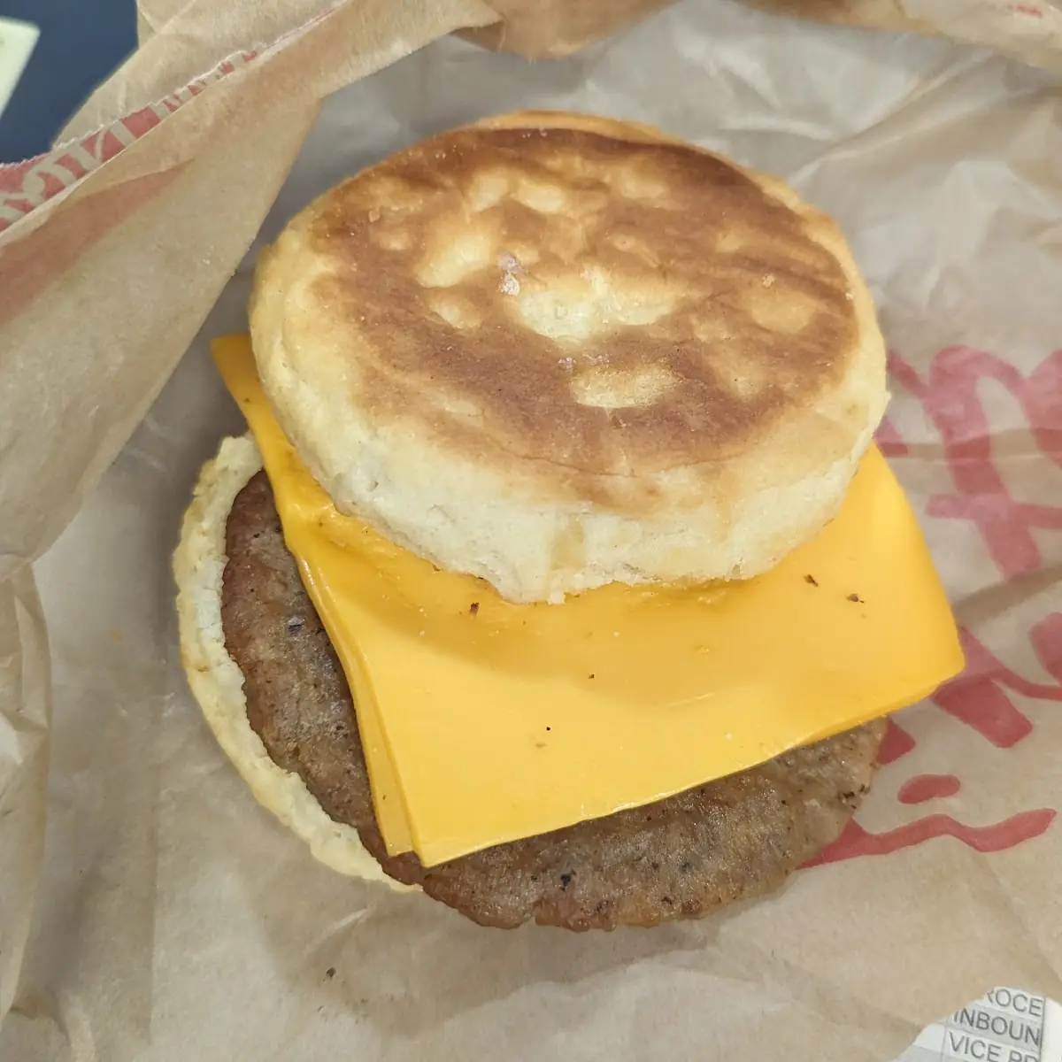 Sausage Egg and Cheese Sandwich