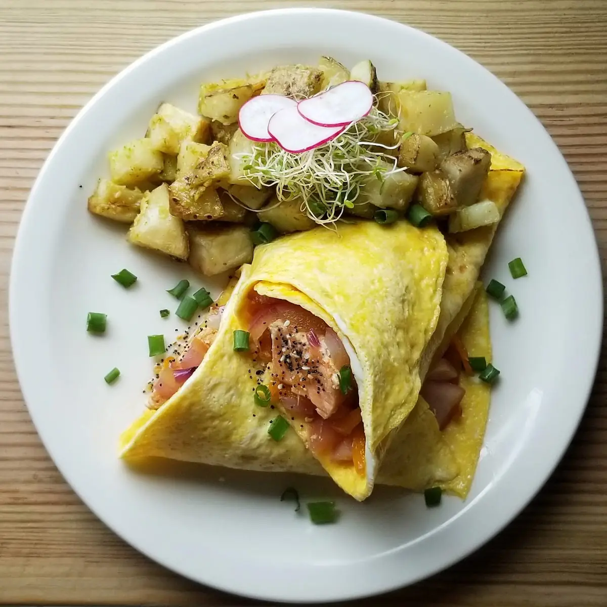 Omelette Salmon