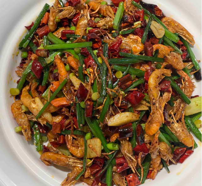 Leshan Spicy Fried Chicken with Chili Peppers