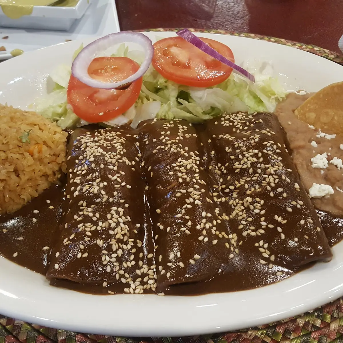 Enchiladas De Mole Poblano