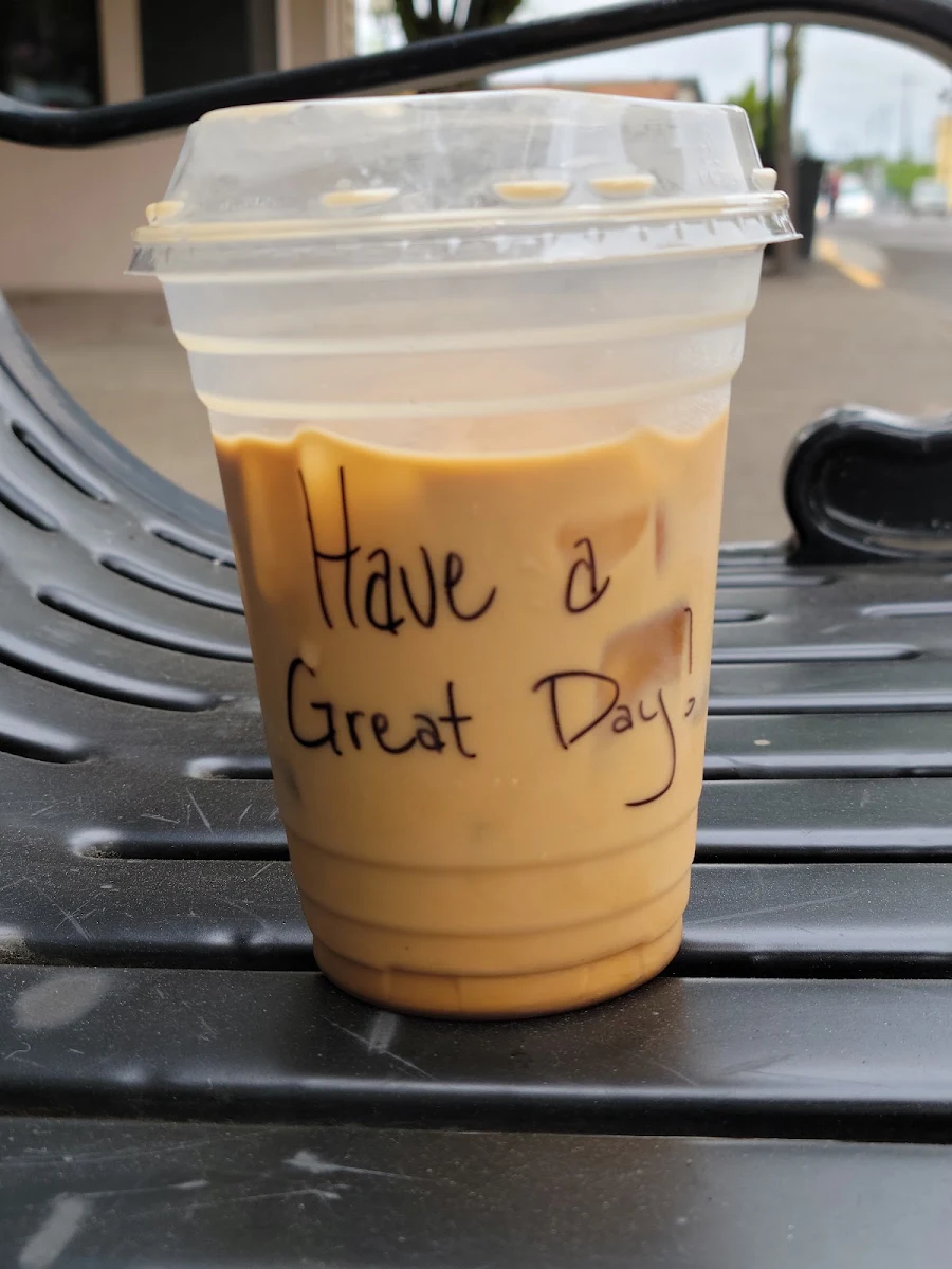 Iced Americano with Heavy Cream