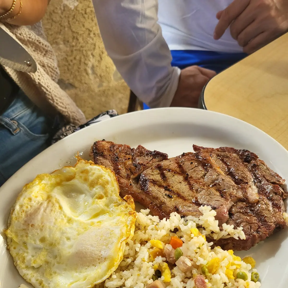 Rib Eye and Fried Rice