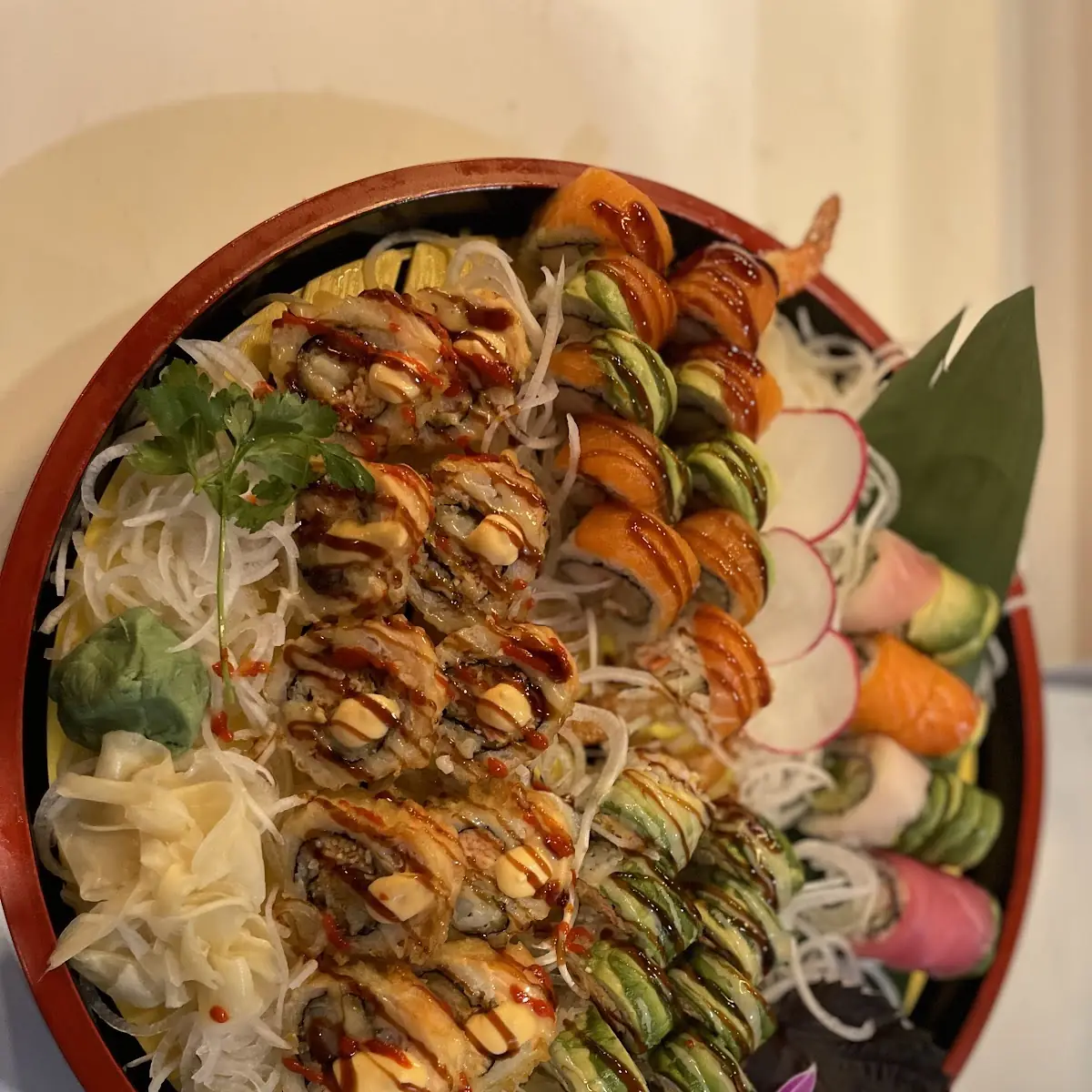 Spicy crabmeat roll