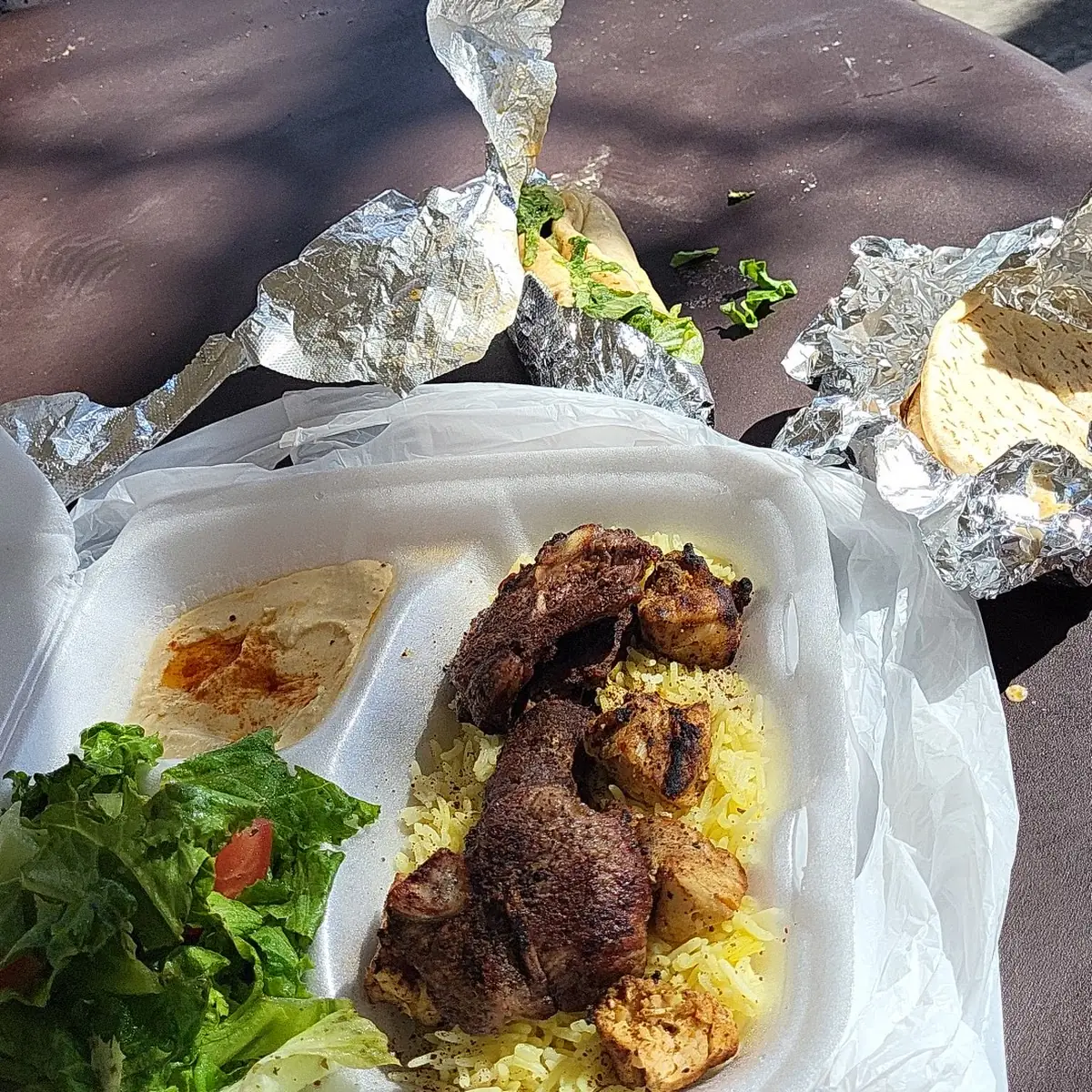 Lamb Kebab and Rice